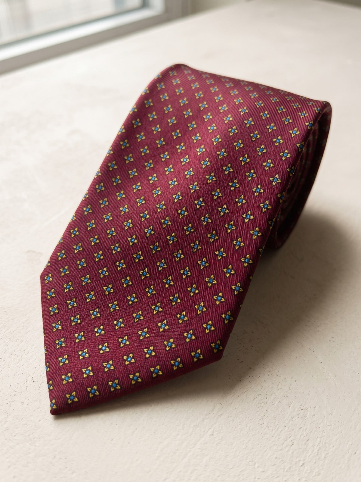 Corbata Borges — detalle de la tela