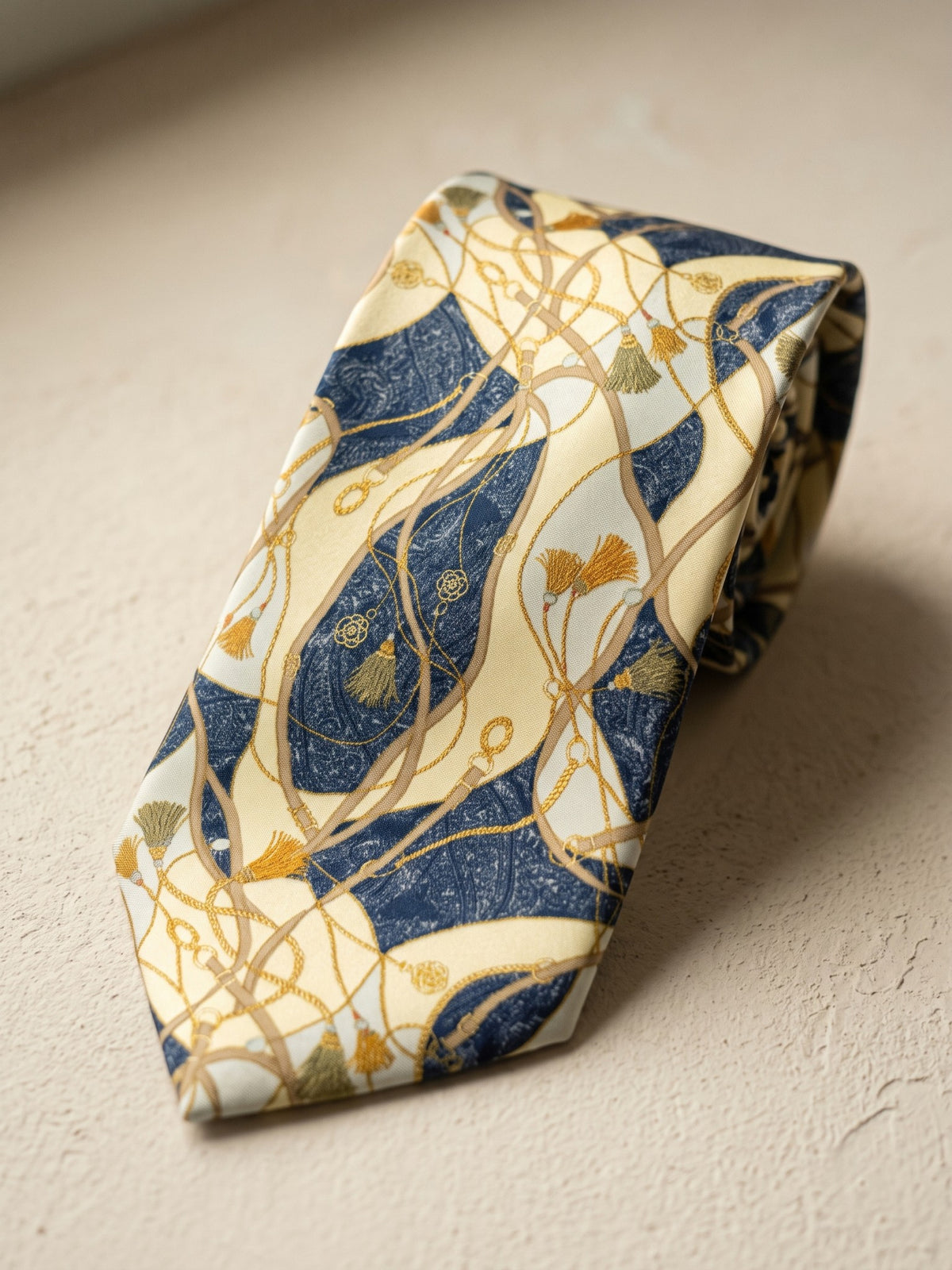 Corbata Portofino — detalle de la seda
