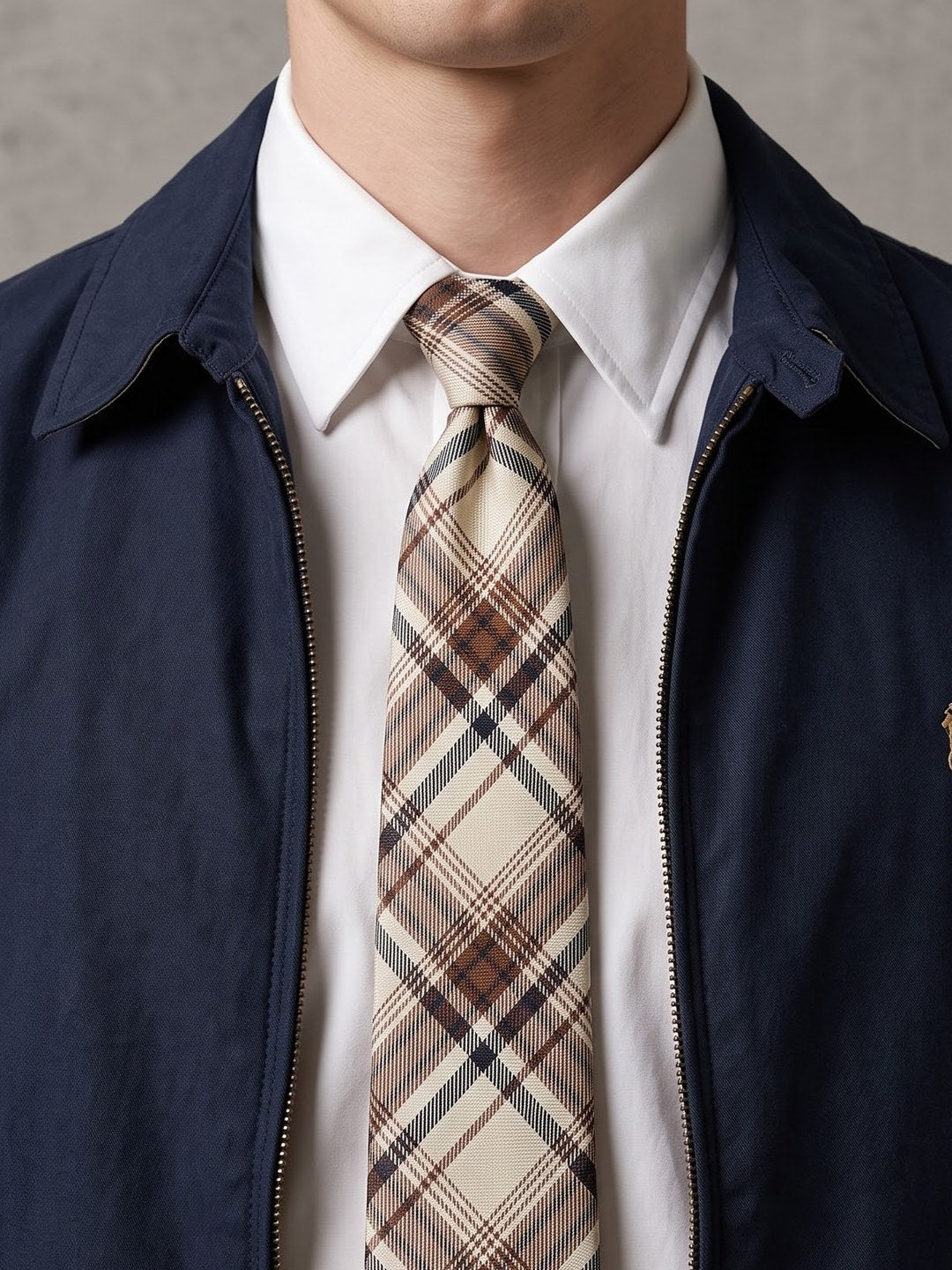 Corbata Recoleta — nudo puesto