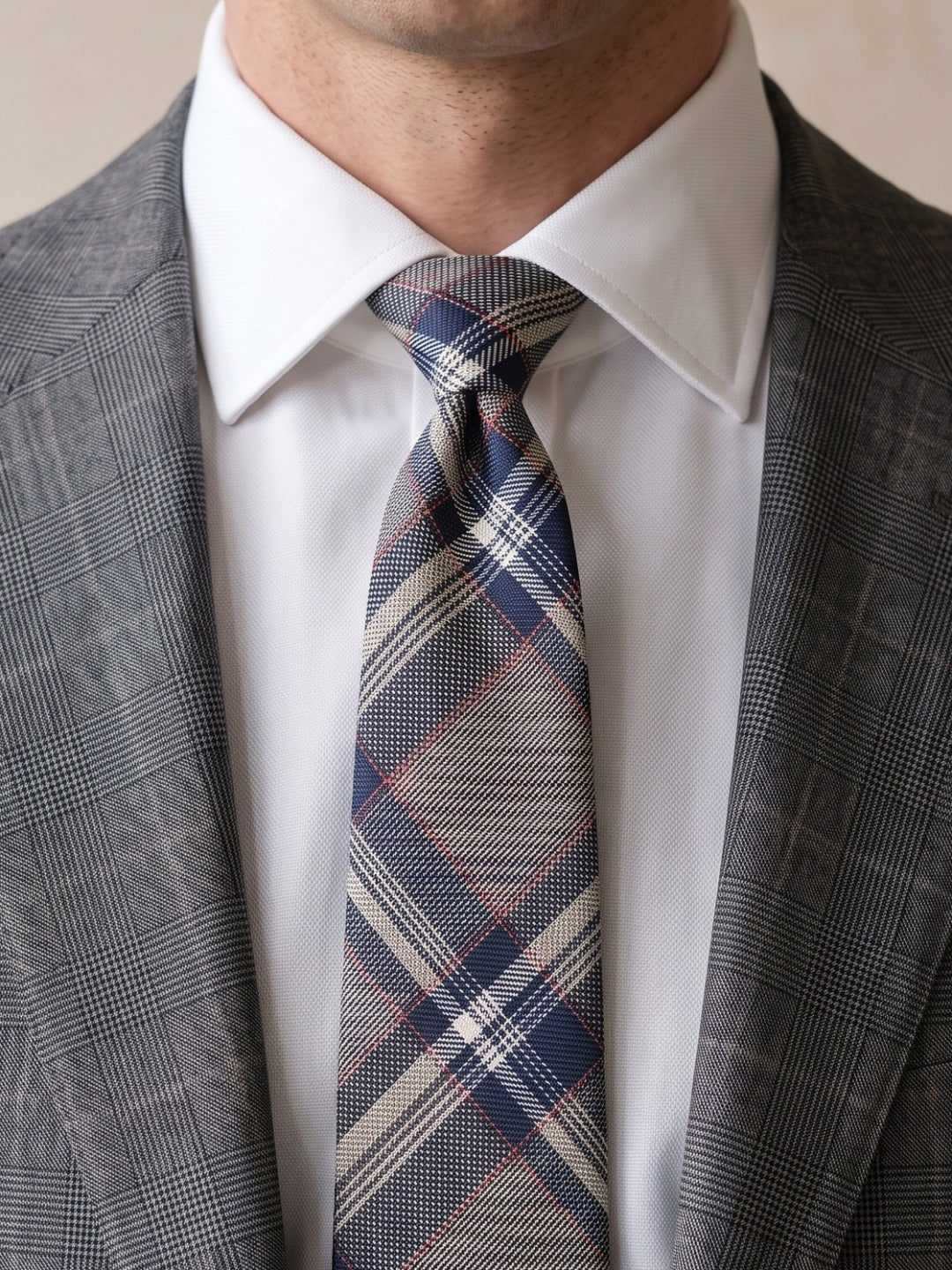Corbata Thames — nudo puesto